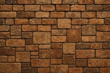 Obraz premium Close-up of weathered brick wall showcasing diverse textures and varying brick sizes