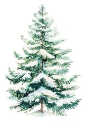 Fototapeta premium Christmas Tree christmas tree illustration.