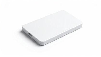 White rectangular portable battery