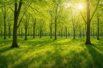 Blooming season amidst woodland scenery