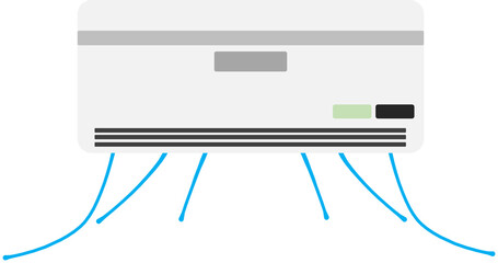 冷房のグラフィック素材イラスト
