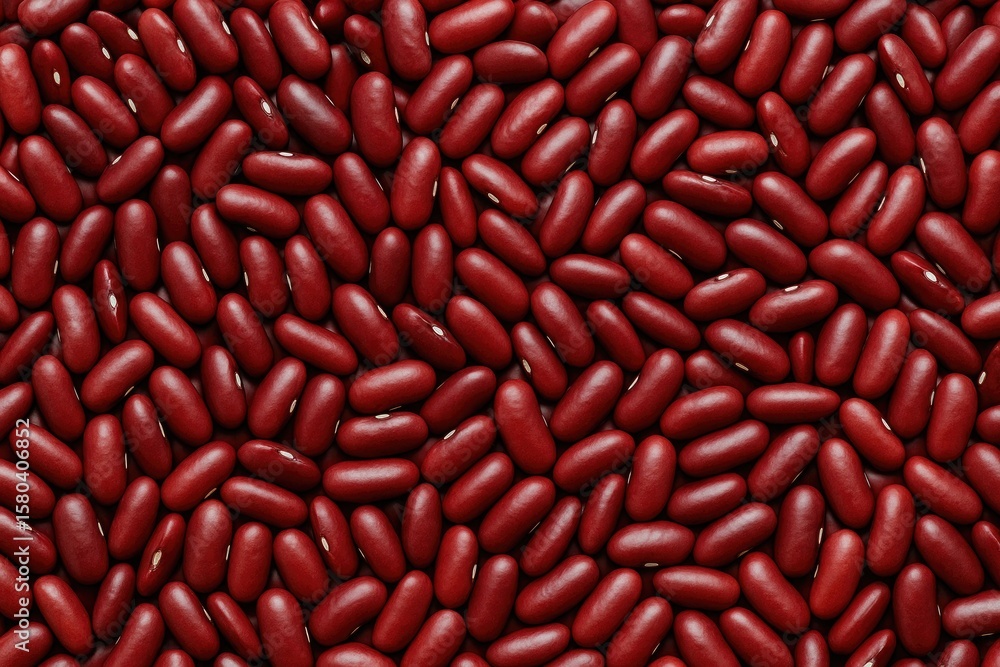 Poster texture featuring a surface layered with kidney beans as the background design