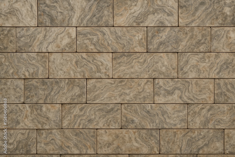 Poster intricately patterned stone walls displayed in a tidy arrangement