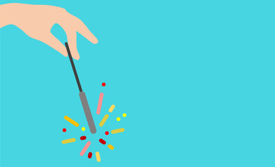 花火のグラフィック素材イラスト