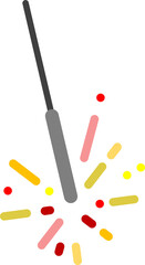 花火のグラフィック素材イラスト