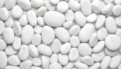 White stones close up