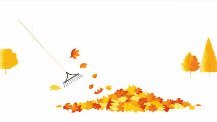 Autumn nature background with colorful fall leaves, a vibrant seasonal design