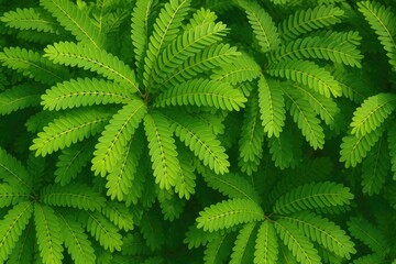 Dense cluster of leaves from a native gooseberry tree