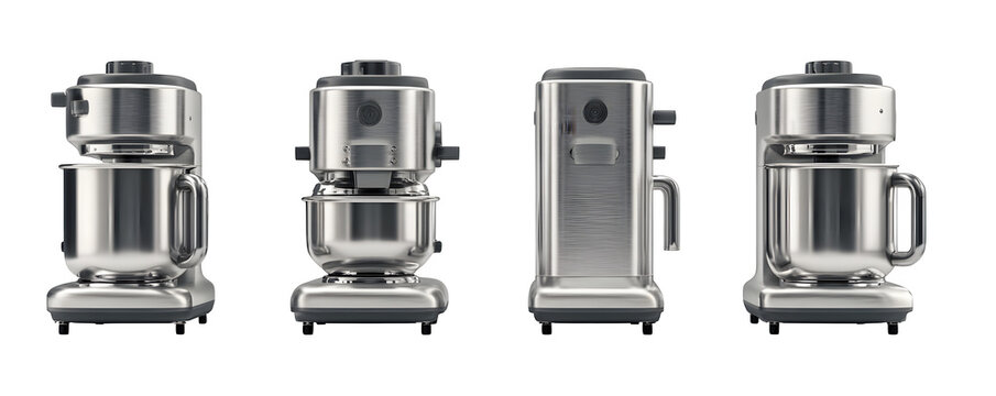 Professional Transparent-Background Realistic industrial food processor arr versatile design element, transparent background, ideal for presentations and video overlays