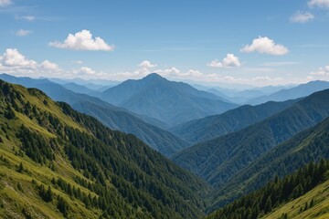 Obraz premium Mountain Ranges of East Asia