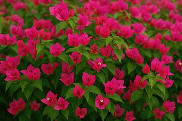 Colorful Bougainvillea with Vivid Pink Flowers