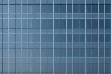 Observe the facade of the commercial building