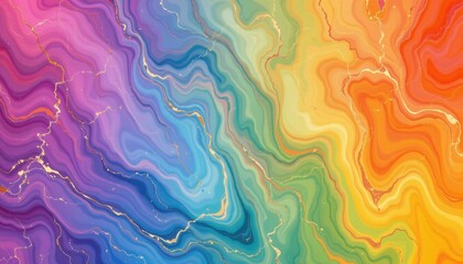 an elegant lgbt pride background softly representing community through gradient flow, mimicking marble tones with rainbow veils, for recognition certificates with pride themes.