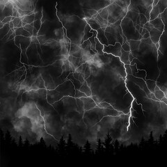 Black thunder lightning texture background Paper