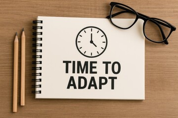 Ready to Adjust: A Notebook Scene with Pencils and Glasses