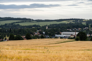 Blick auf Neukirch/Lausitz in der Oberlausitz