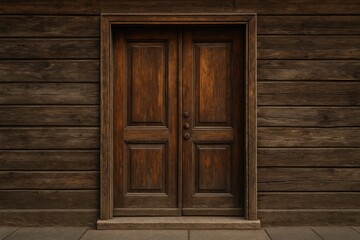 Antique timber entranceway