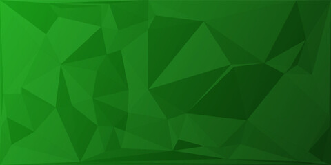 Abstract triangle pattern background texture. Geometric low polygon in green gradient design for wallpaper, greeting, banner, page surface, business, presentation, advertising, website