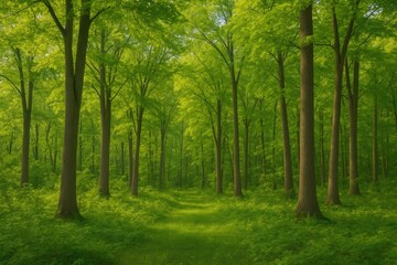 Naklejka premium Forests and Foliage of the Midwestern Region