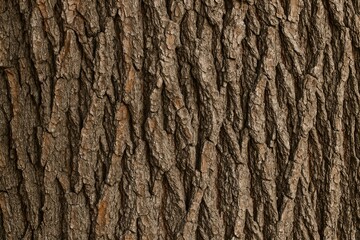 Obraz premium Close-up of aged tree bark showing detailed texture and natural background