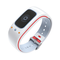 Smart wearable technology on wrist.