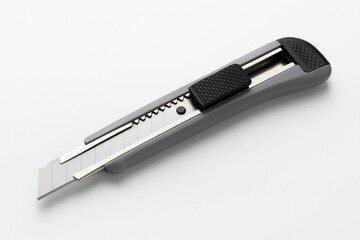 Cutting tool for stationery and construction tasks isolated on a plain background