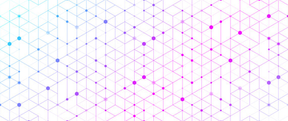 Obraz premium Modern health care or medical background design. Health care innovation concept. Horizontal header web banner. Abstract geometric background with hexagon shapes for medicine, science, chemistry.