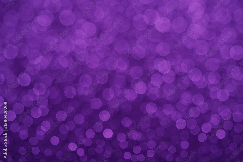 Poster blurred purple bokeh lights creating an abstract backdrop