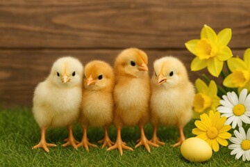 Fototapeta premium Adorable Chick Portraits