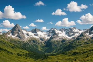 Fototapeta premium Majestic Peaks of the Rocky Mountain Range