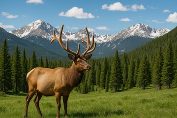 Elk sightings at the Rocky Mountain National Park