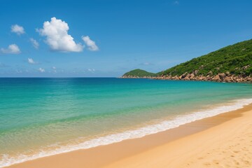 Fototapeta premium Maritime view of a remote island paradise