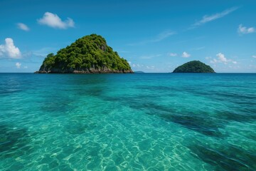 Fototapeta premium Stunning ocean views of island landscapes