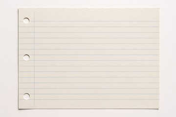 Outline of a sheet of looseleaf paper with intricate lined texture