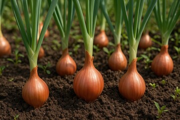 Shalot - a variety of Allium cepa with clustered bulbs