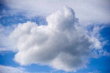 clouds in the blue sky