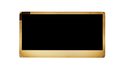 Vintage photo frame with blank space for text or image isolated PNG with Transparent Background