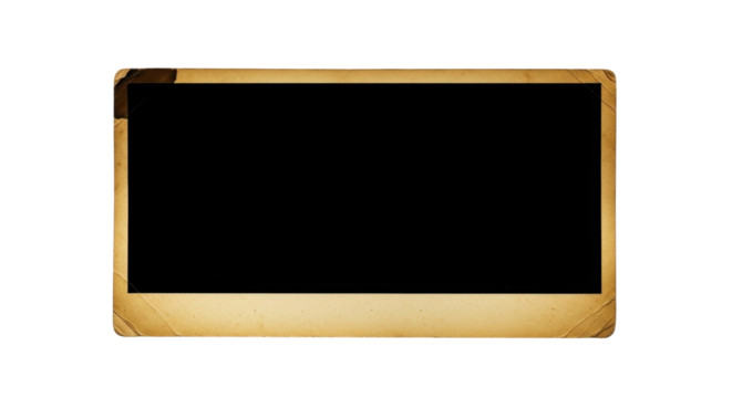 Vintage photo frame with blank space for text or image isolated PNG with Transparent Background - Powered by Adobe