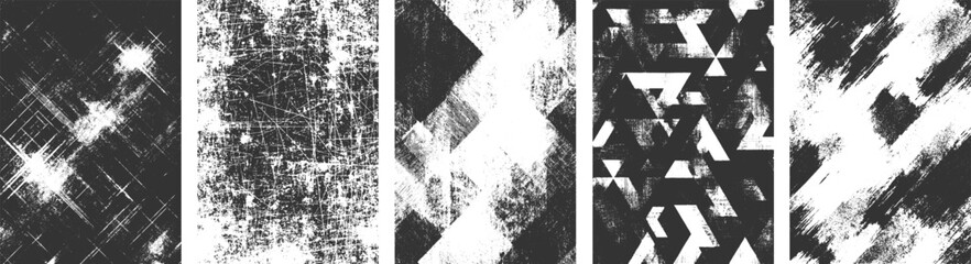 Obraz premium set of grunges Subtle halftone grunge urban texture vector. Grunge textures set. Distress overlay vector, transparent background 