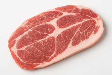 Fototapeta premium Close-up of raw fresh pork neck chop meat