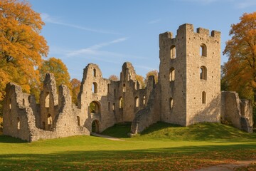 Ancient remnants of a medieval fortress