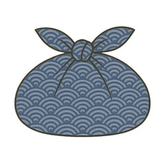 Indigo Wave Furoshiki Wrap