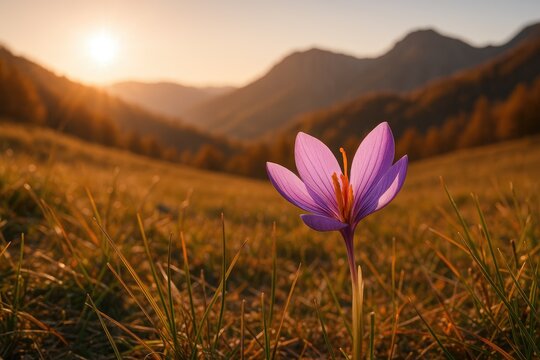 Golden fall with saffron hues