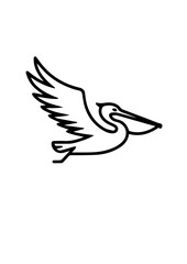 pelican silhouette vector