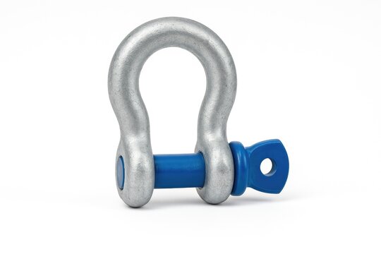 Metal fasteners and hardware components on a plain white backdrop