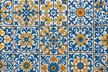 Continuous ceramic tile backdrop for seamless design