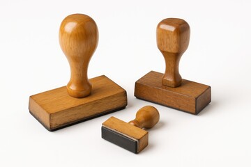 White Background with Rubber Stamp Designs