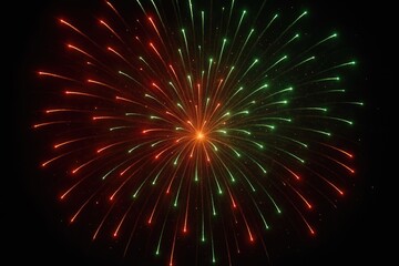 Crimson and Emerald Pyrotechnics