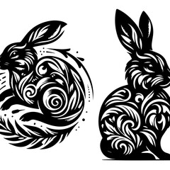 Abstract Black Background Texture Image