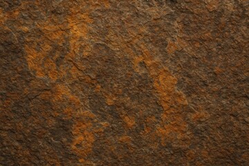 Panoramic view of a rust-colored stone wall or textured grunge stone surface suitable for backgrounds